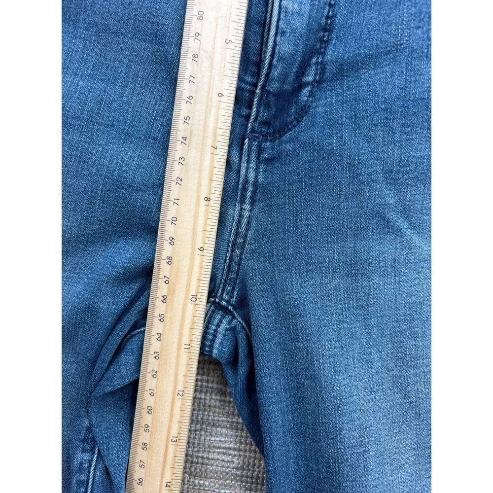 Talbots Jegging Crop Jeans Womens Size 6 Blue Mid Rise Denim Stretch *READ